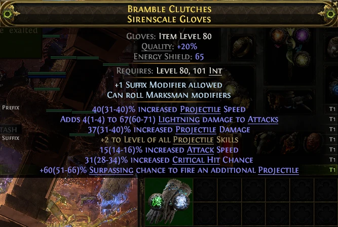 BRAMBLE CLUTCHES SIRENSCALE GLOVES exalted