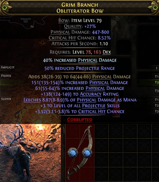 GRIM BRANCH OBLITERATOR Bow Waypoint