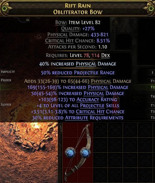RIFT RAIN OBLITERATOR Bow