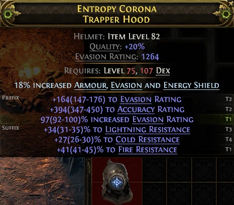 ENTROPY CORONA TRAPPER HOOD