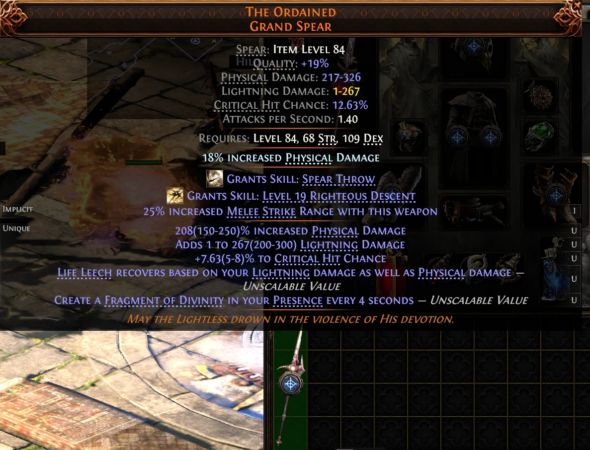 THE ORDAINED GRAND SPEAR