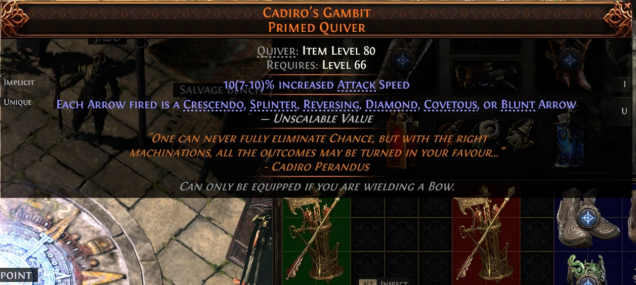 CADIRO'S GAMBIT PRIMED QUIVER
