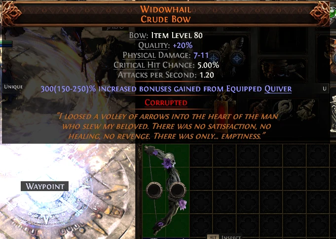 WIDOWHAIL CRUDE Bow