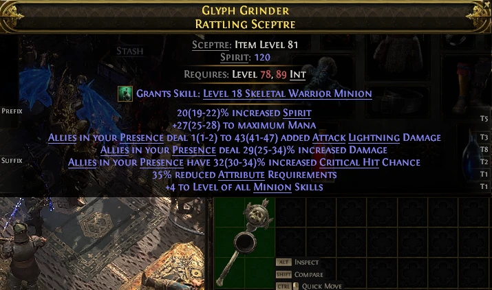 GLYPH GRINDER RATTLING SCEPTRE