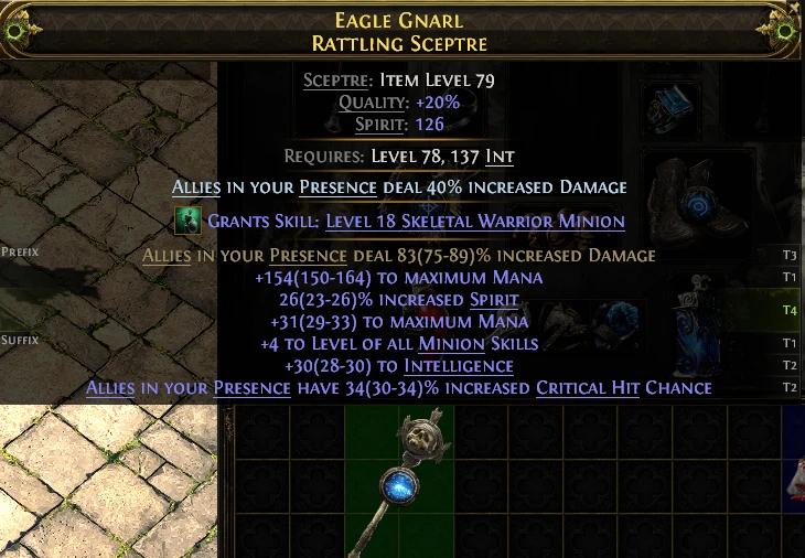 EAGLE GNARL RATTLING SCEPTRE