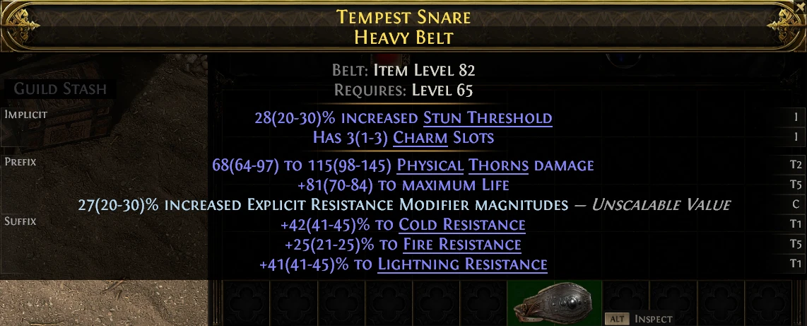 TEMPEST SNARE HEAVY BELT