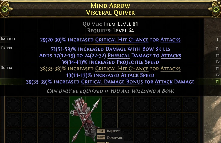 MIND ARROW VISCERAL QUIVER