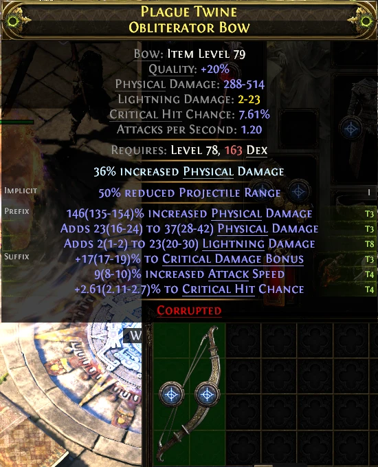 PLAGUE TWINE OBLITERATOR Bow