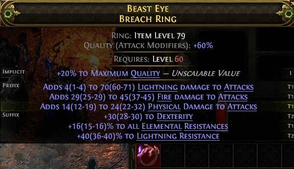BEAST EYE BREACH RING