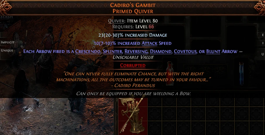 CADIRO'S GAMBIT PRIMED QUIVER STASH