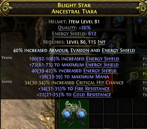 BLIGHT STAR ANCESTRAL TIARA