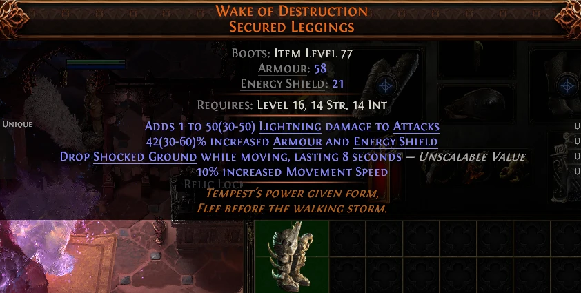WAKE OF DESTRUCTION SECURED LEGGINGS