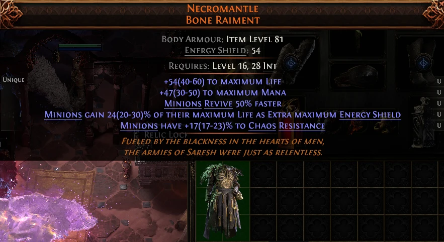 NECROMANTLE BONE RAIMENT