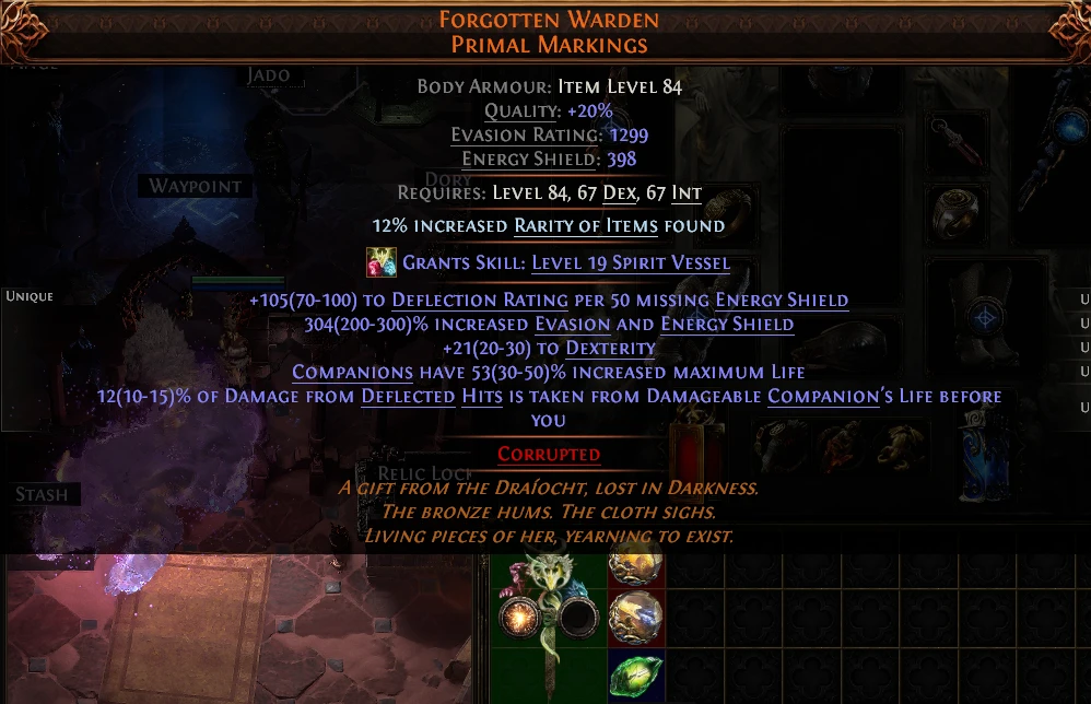 FORGOTTEN WARDEN PRIMAL MARKINGS ADO