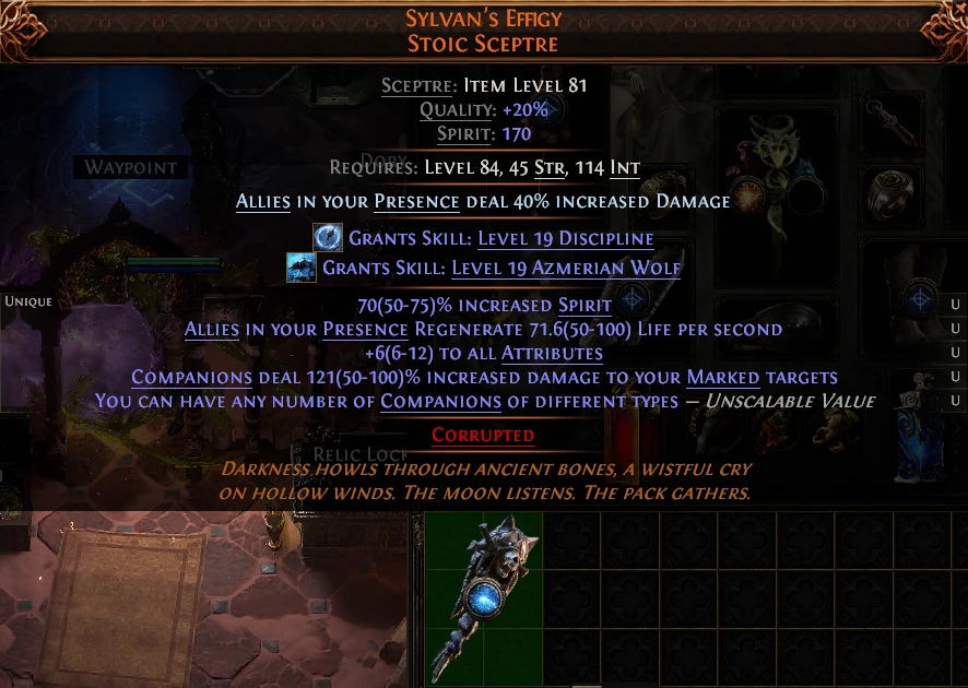 SYLVAN'S EFFIGY STOIC SCEPTRE