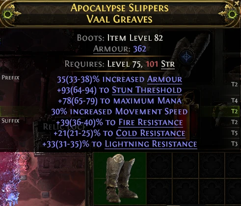APOCALYPSE SLIPPERS VAAL GREAVES