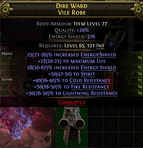 DIRE WARD VILE ROBE