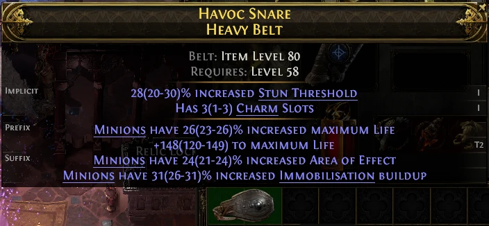 HAVOC SNARE HEAVY BELT