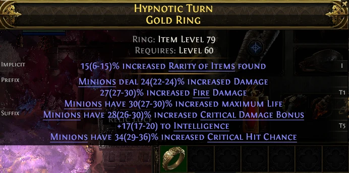HYPNOTIC TURN GOLD RING