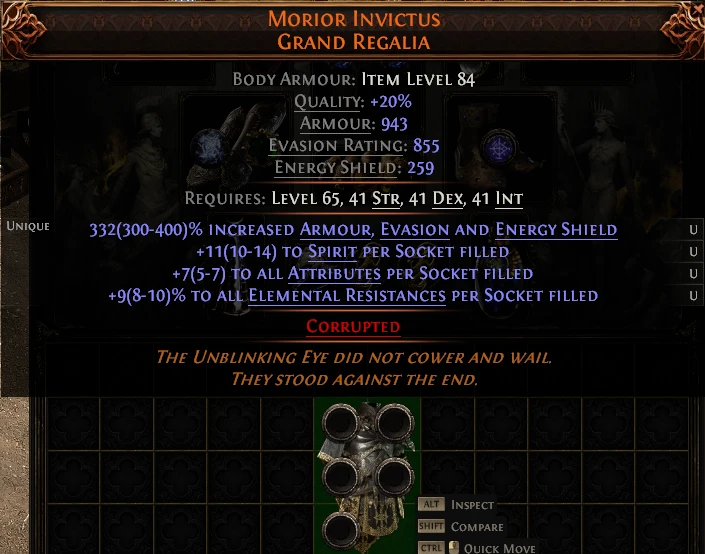 MORIOR INVICTUS GRAND REGALIA