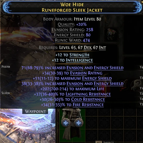 WOE HIDE RUNEFORGED SLEEK JACKET