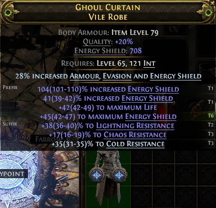 GHOUL CURTAIN VILE ROBE