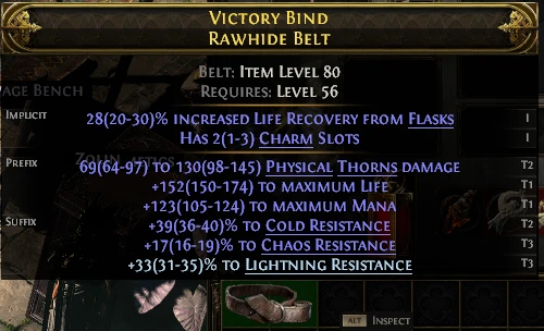 VICTORY BIND RAWHIDE BELT