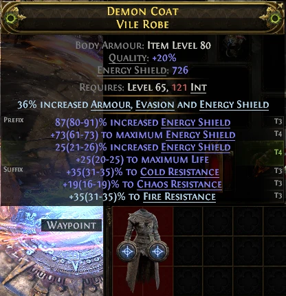 DEMON COAT VILE ROBE