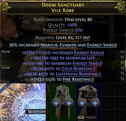 DOOM SANCTUARY VILE ROBE