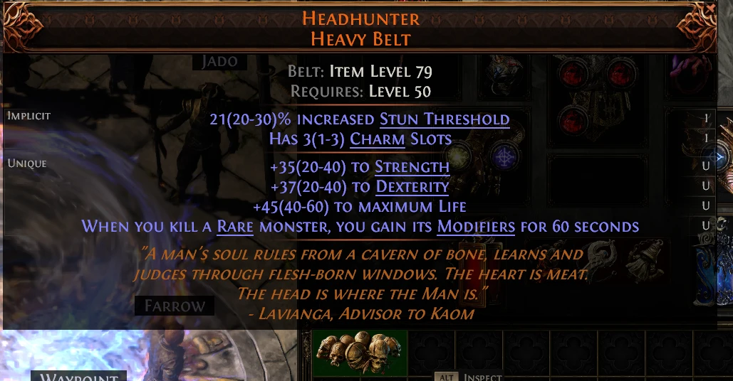 HEADHUNTER HEAVY BELT ADO