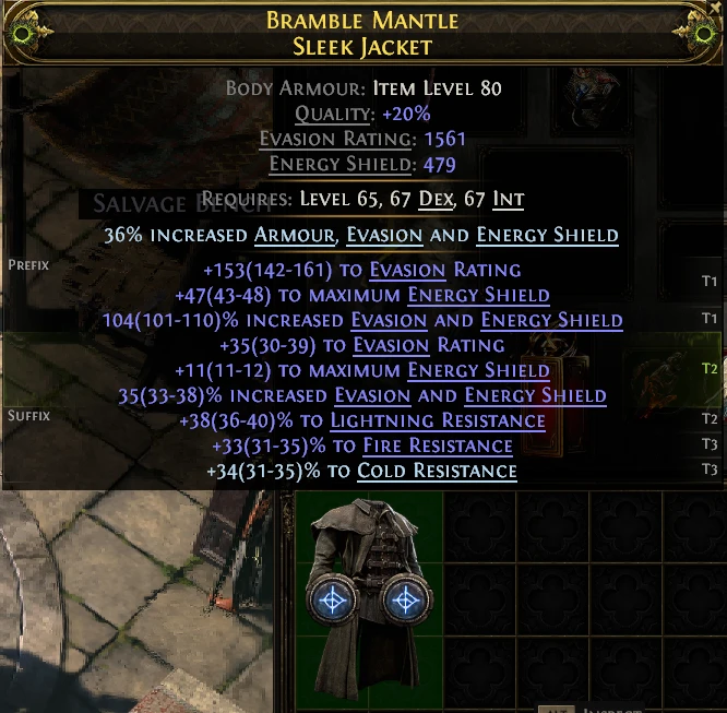 BRAMBLE MANTLE SLEEK JACKET