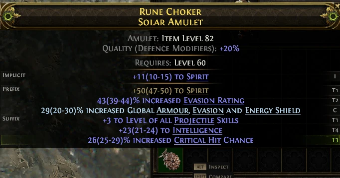 RUNE CHOKER SOLAR AMULET