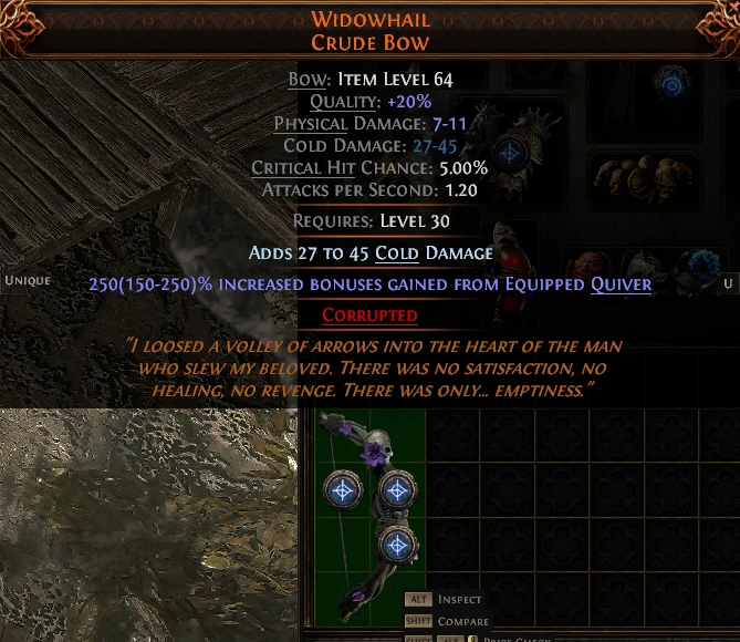 WIDOWHAIL CRUDE Bow