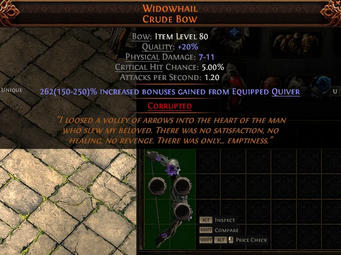 WIDOWHAIL CRUDE Bow