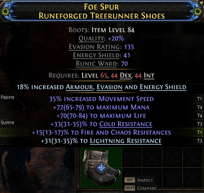 FOE SPUR RUNEFORGED TREERUNNER SHOES