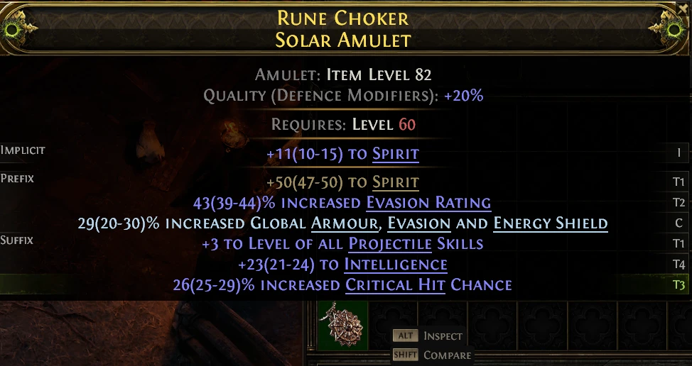 RUNE CHOKER SOLAR AMULET