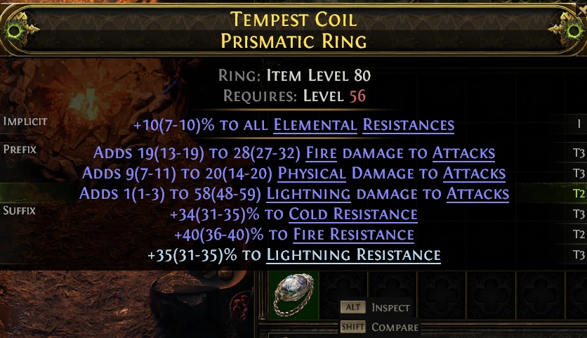 TEMPEST COIL PRISMATIC RING