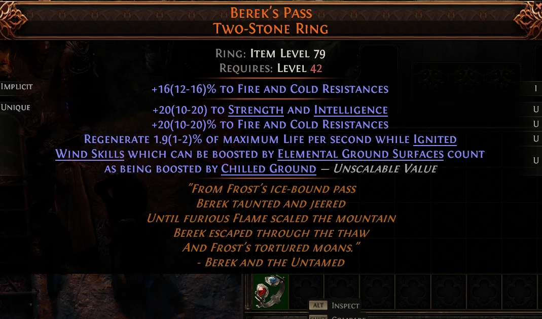 BEREK'S PASS TWO-STONE RING