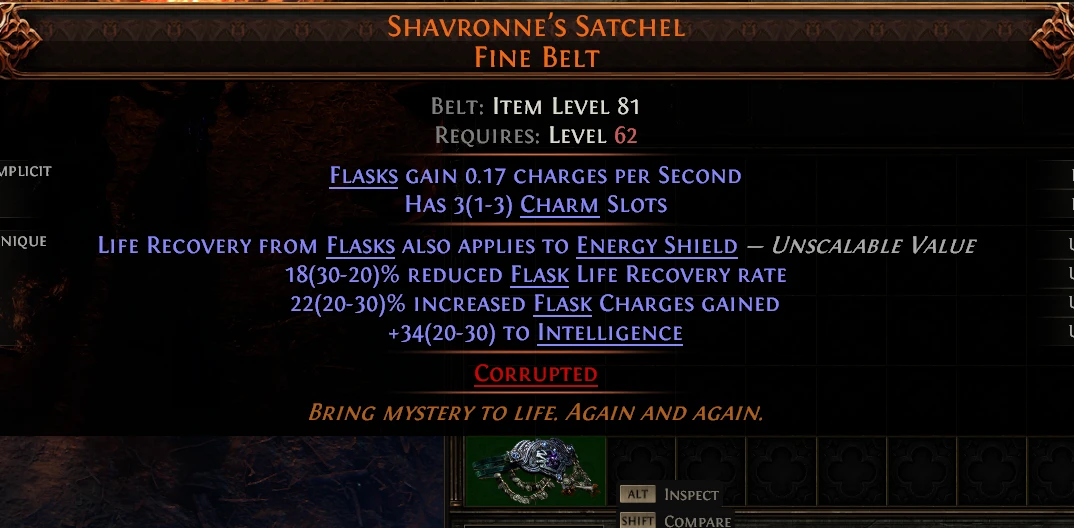 SHAVRONNE'S SATCHEL FINE BELT
