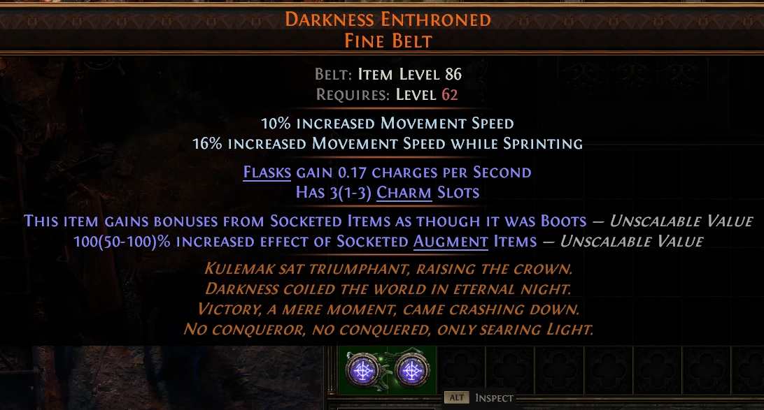 DARKNESS ENTHRONED FINE BELT