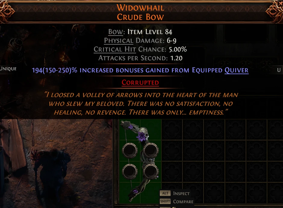 WIDOWHAIL CRUDE Bow