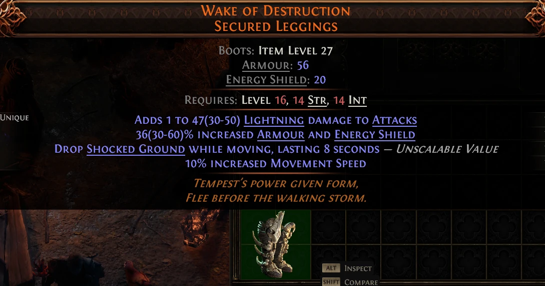 WAKE OF DESTRUCTION SECURED LEGGINGS