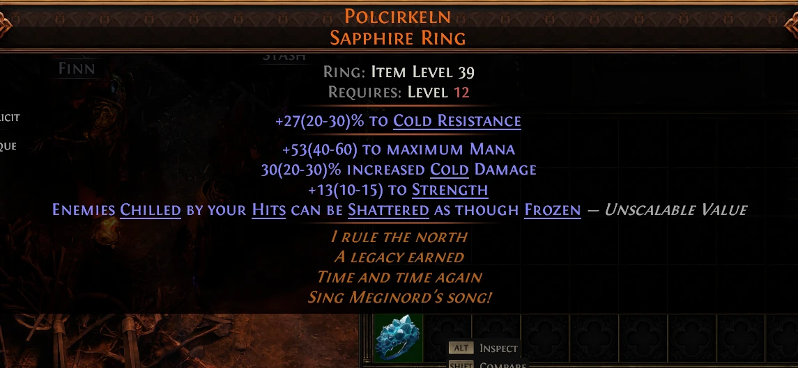 POLCIRKELN SAPPHIRE RING JIMSH FINN