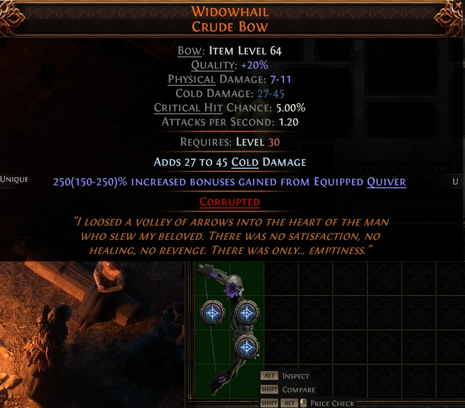 WIDOWHAIL CRUDE Bow