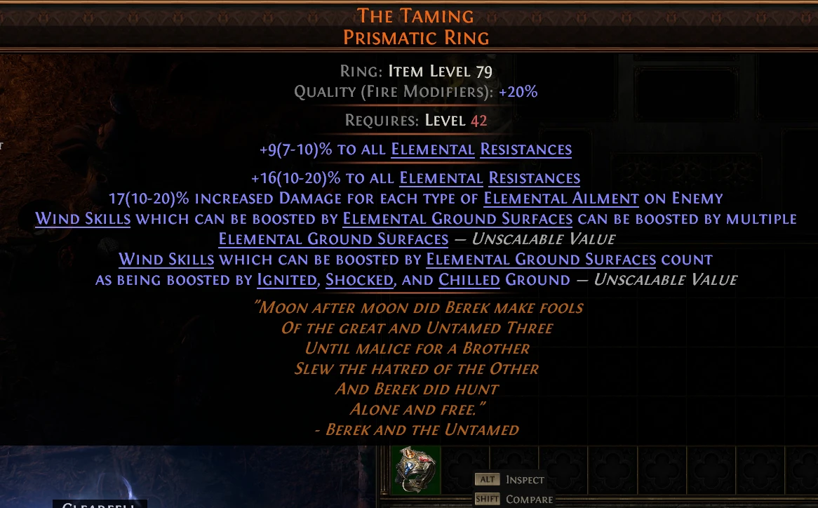 THE TAMING PRISMATIC RING