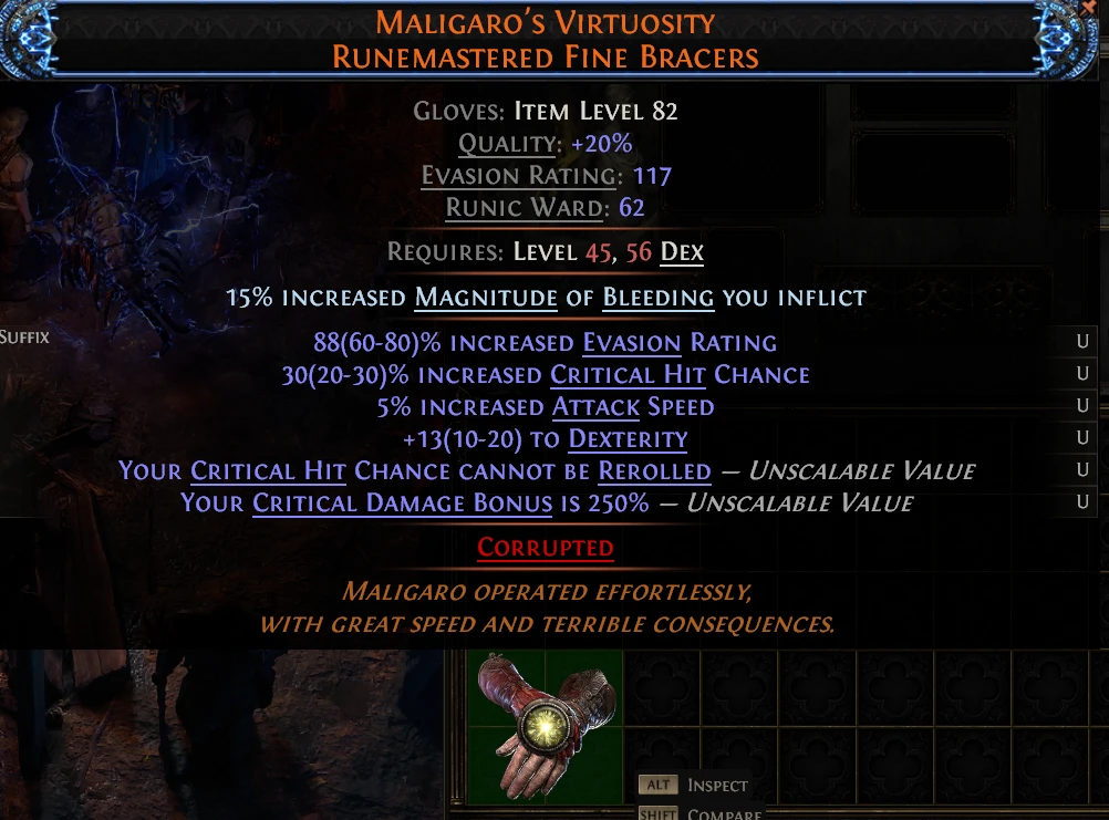 MALIGARO'S VIRTUOSITY RUNEMASTERED FINE BRACERS
