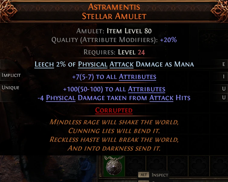 ASTRAMENTIS STELLAR AMULET