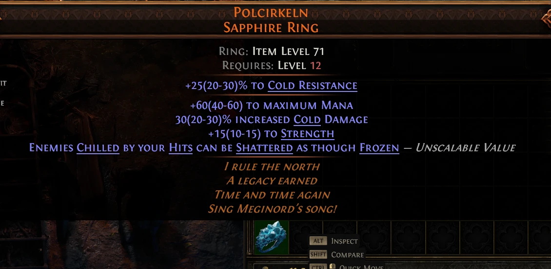 POLCIRKELN SAPPHIRE RING