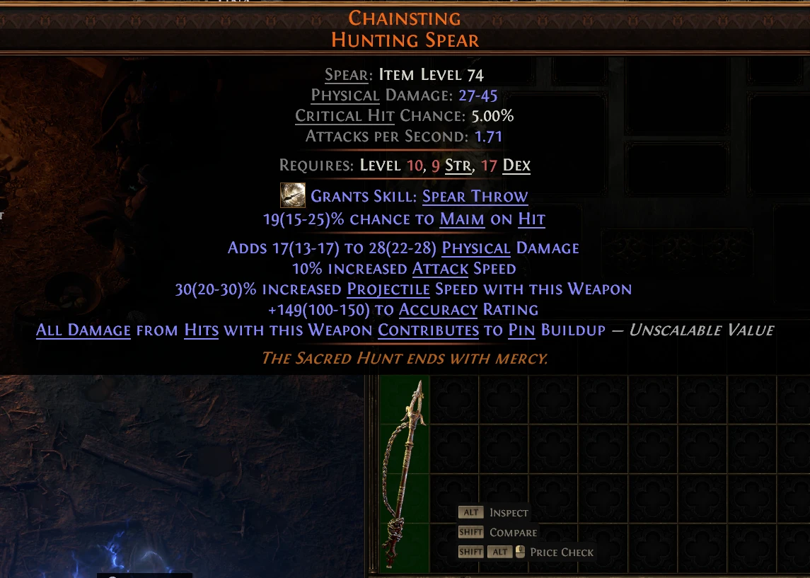 CHAINSTING HUNTING SPEAR