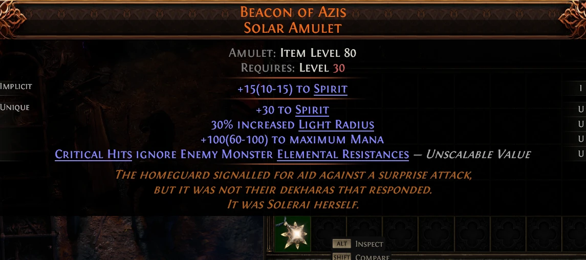 BEACON OF AZIS SOLAR AMULET